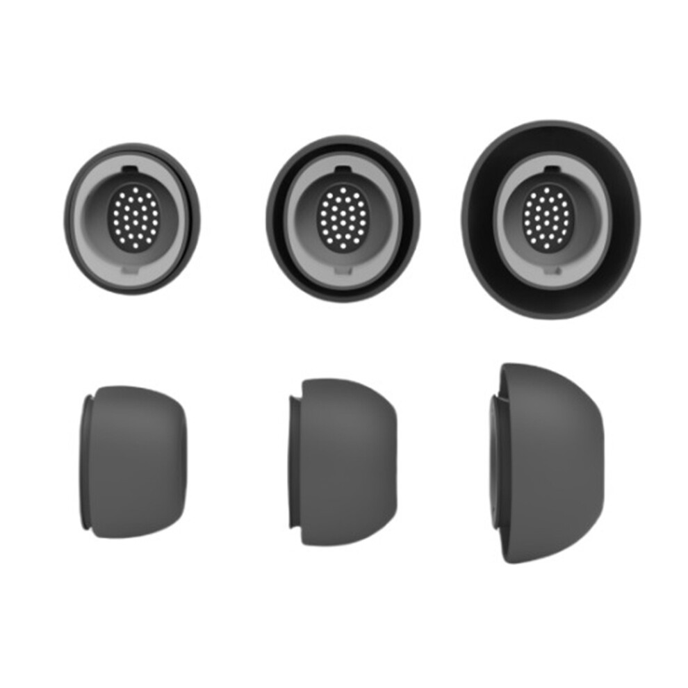 3Pair Silicone Eartips Earplug For Earbud ,Replacement Black 7730001217987