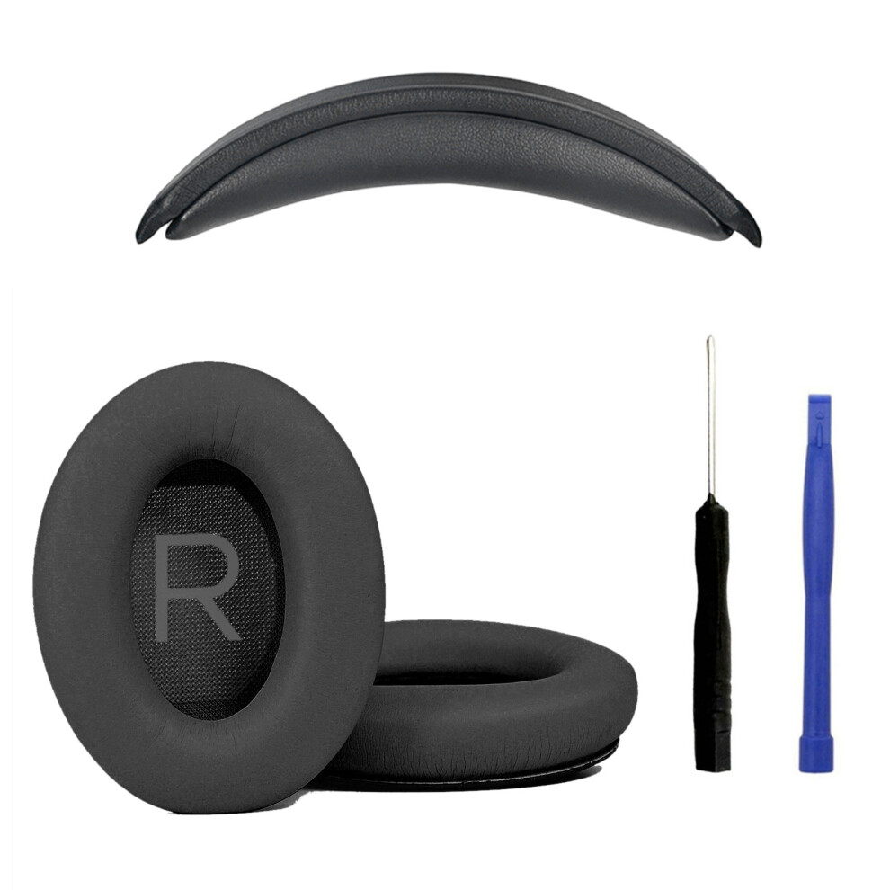 Replacement Ear Cushions Headband For Qc45 Qc35 Black 7709992215364