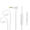 0.78mm 2Pin Silver Plated Earphone Cable with 5