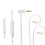 0.78mm 2Pin Silver Plated Earphone Cable with 1