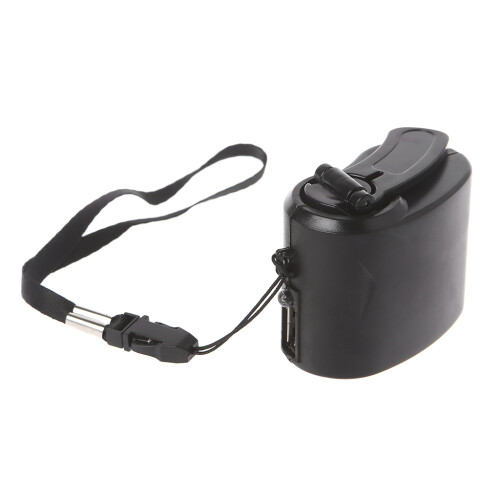 Manual Outdoor Portable Hand Power USB Crank  Brown 1