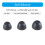 Silicone Eartips for Buds FE Antislip Wing  White 5