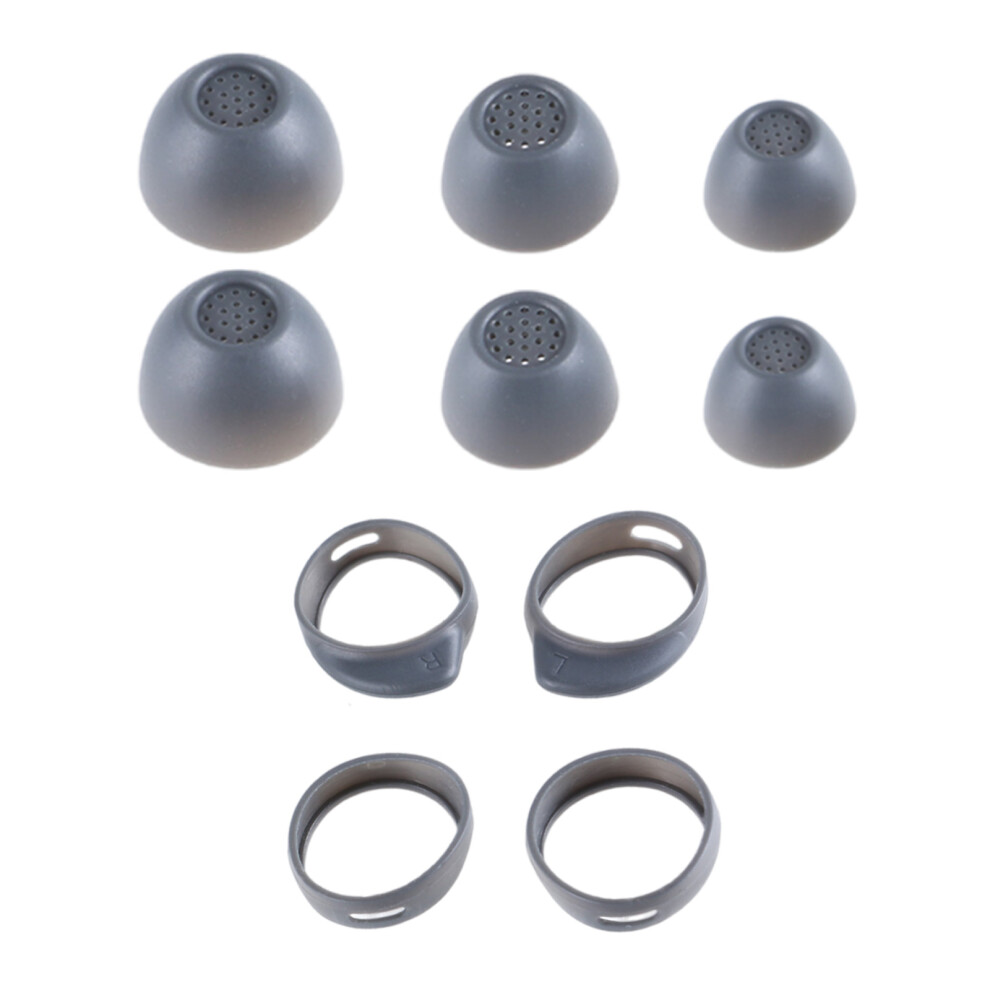 Silicone Eartips For Buds Fe Antislip Wing Dark/Gray 7730001223131