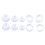 Silicone Eartips for Buds FE Antislip Wing  White 8