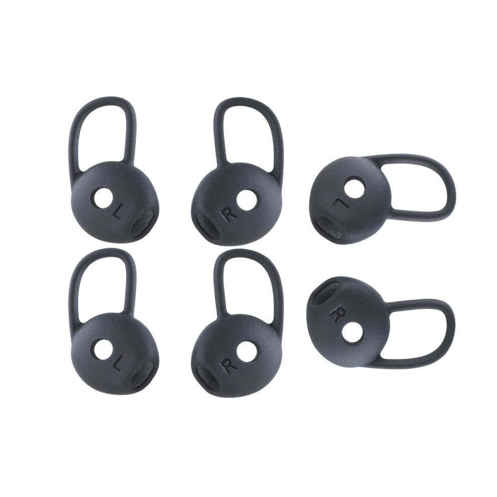 Silicone Earbud Tips Earpads For Am66 Earphones Black 7730001223100