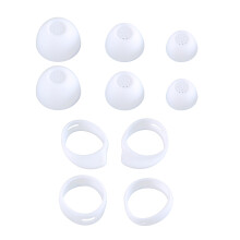 Silicone Eartips for Buds FE Antislip Wing White