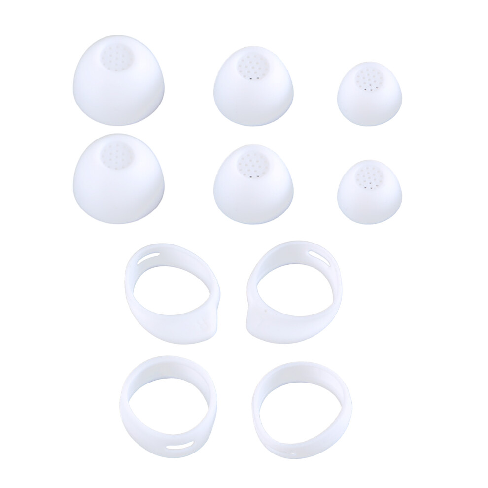 Silicone Eartips For Buds Fe Antislip Wing White