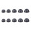 10Pcs Silicone Ear Tips for 2 Wireless  Black 1