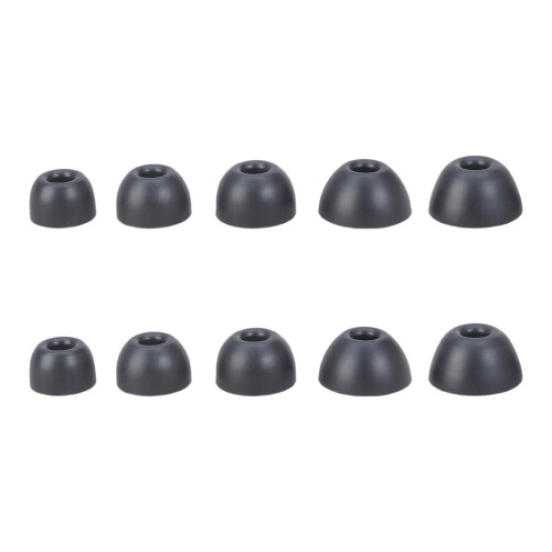 10Pcs Silicone Ear Tips for 2 Wireless  Black