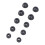 10Pcs Silicone Ear Tips for 2 Wireless  Black 5