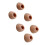 1 Set Soft Silicone Earbuds Tips Oval  brown 5