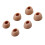 1 Set Soft Silicone Earbuds Tips Oval  brown 1