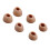 1 Set Soft Silicone Earbuds Tips Oval  brown 4