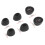 1 Set Soft Silicone Earbuds Tips Oval  brown 3