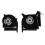 Cpu+gpu Ing Fan for Strix Rtx Ii Gl704gw Fl2d Fl2f 12v 2
