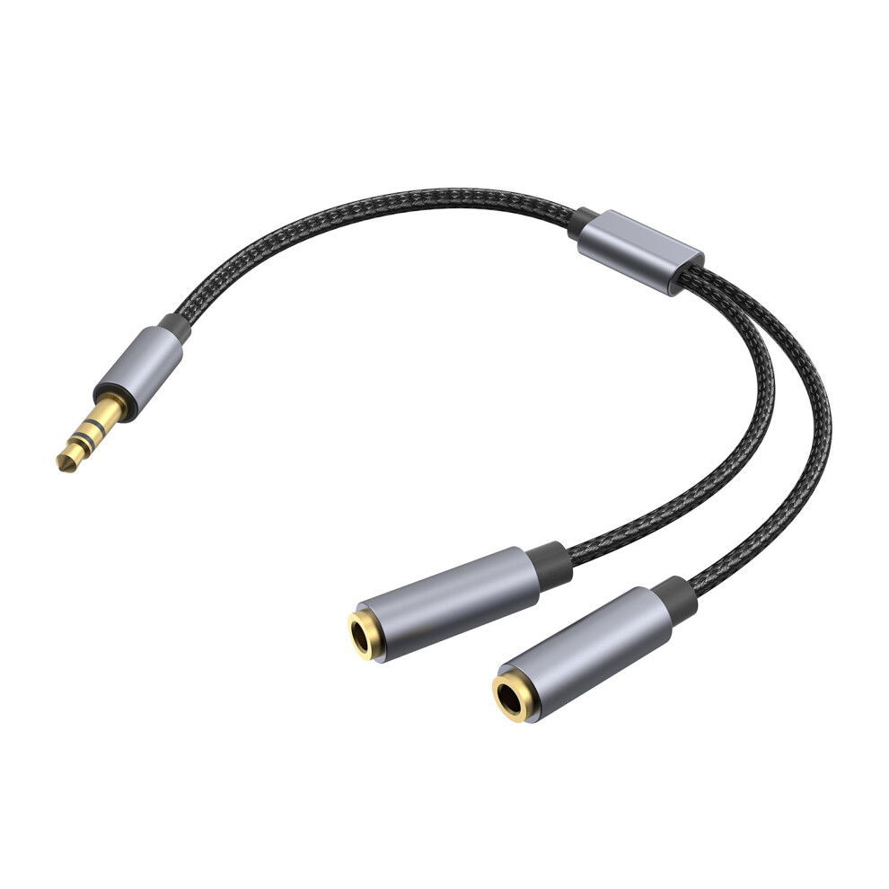 Headphone Splitters Cable 3.5Mm 1XMale To 2Xfemale 25Cm Gold 7730021266316