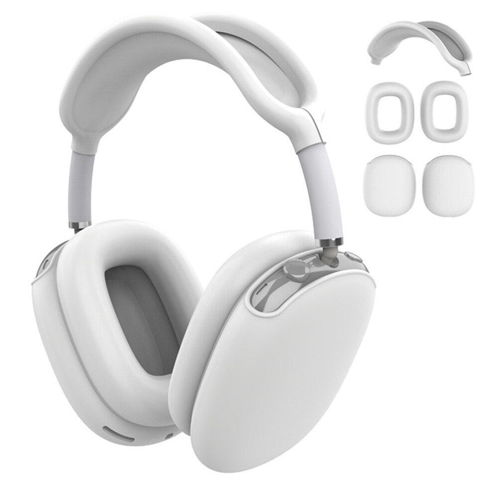 Shockproof Silicone Protective Cover For Headphones Headband White 7730021266910