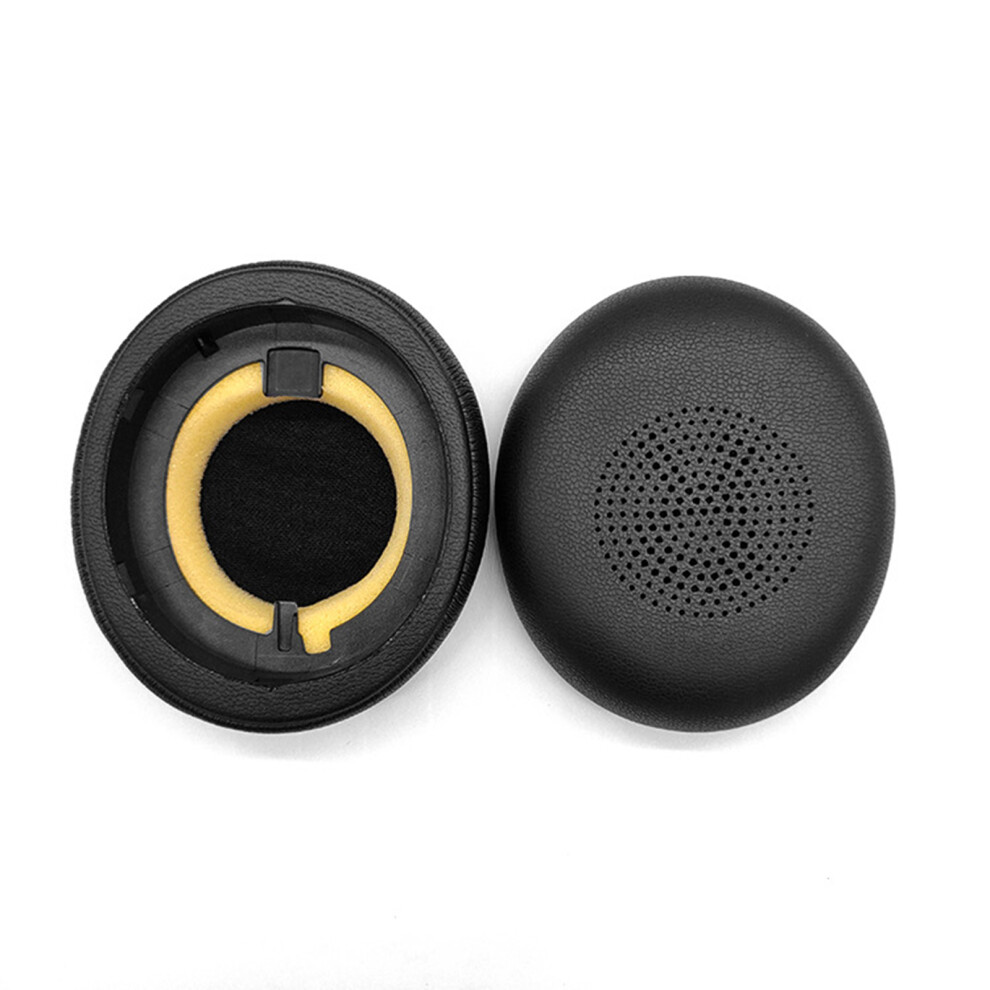 1Pair Earpads Replace Protein Leather Earpads Ear Buckle Black 7730021268433