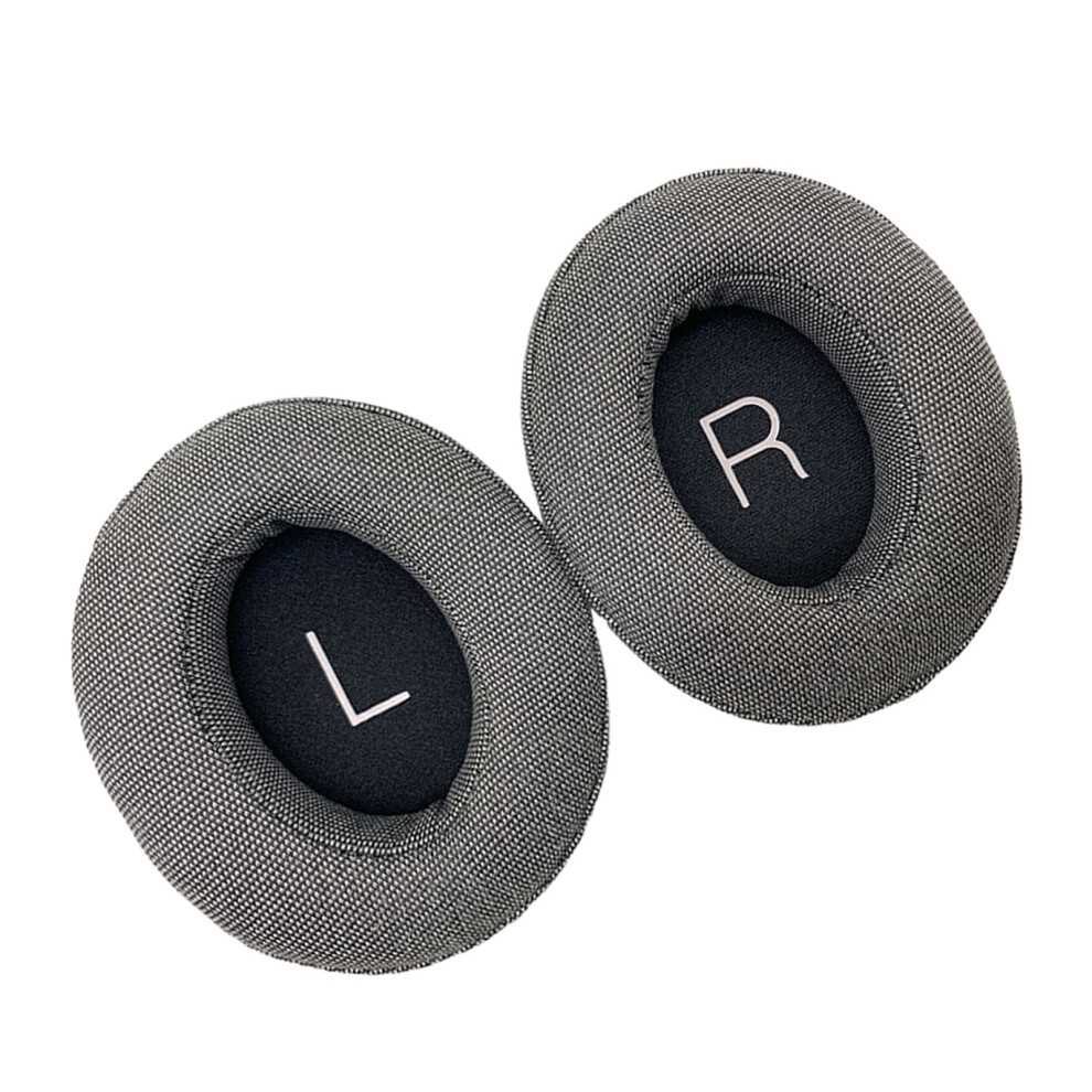 Pair Of Replacement Ear Cushions Earpads For Cotton Cloth Gray 7730021270061