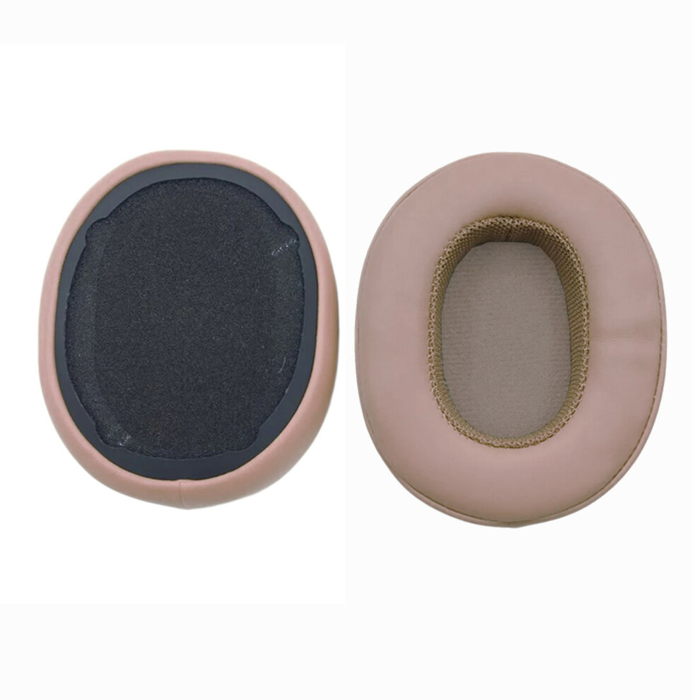 1Pair Ear Pad Replacement Protein Leather Earpads Khaki 7730021270689