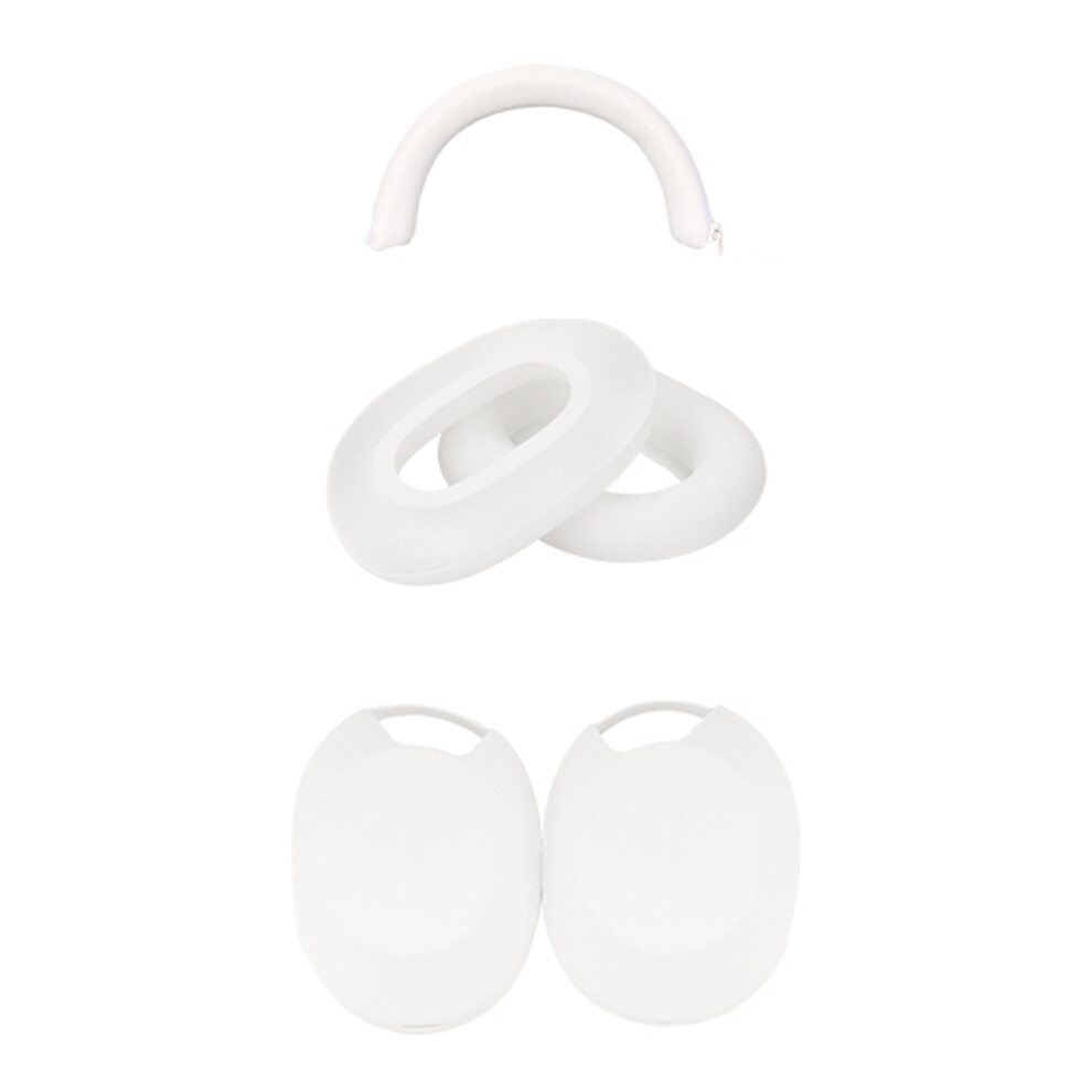 Headphone Case Earphone Silicone Protective Covers For Model White 7730001223407