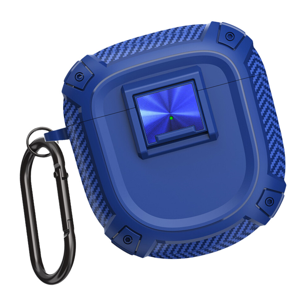 Shockproof Case For Earbuds Holder With Carabiner Blue 7730001223971