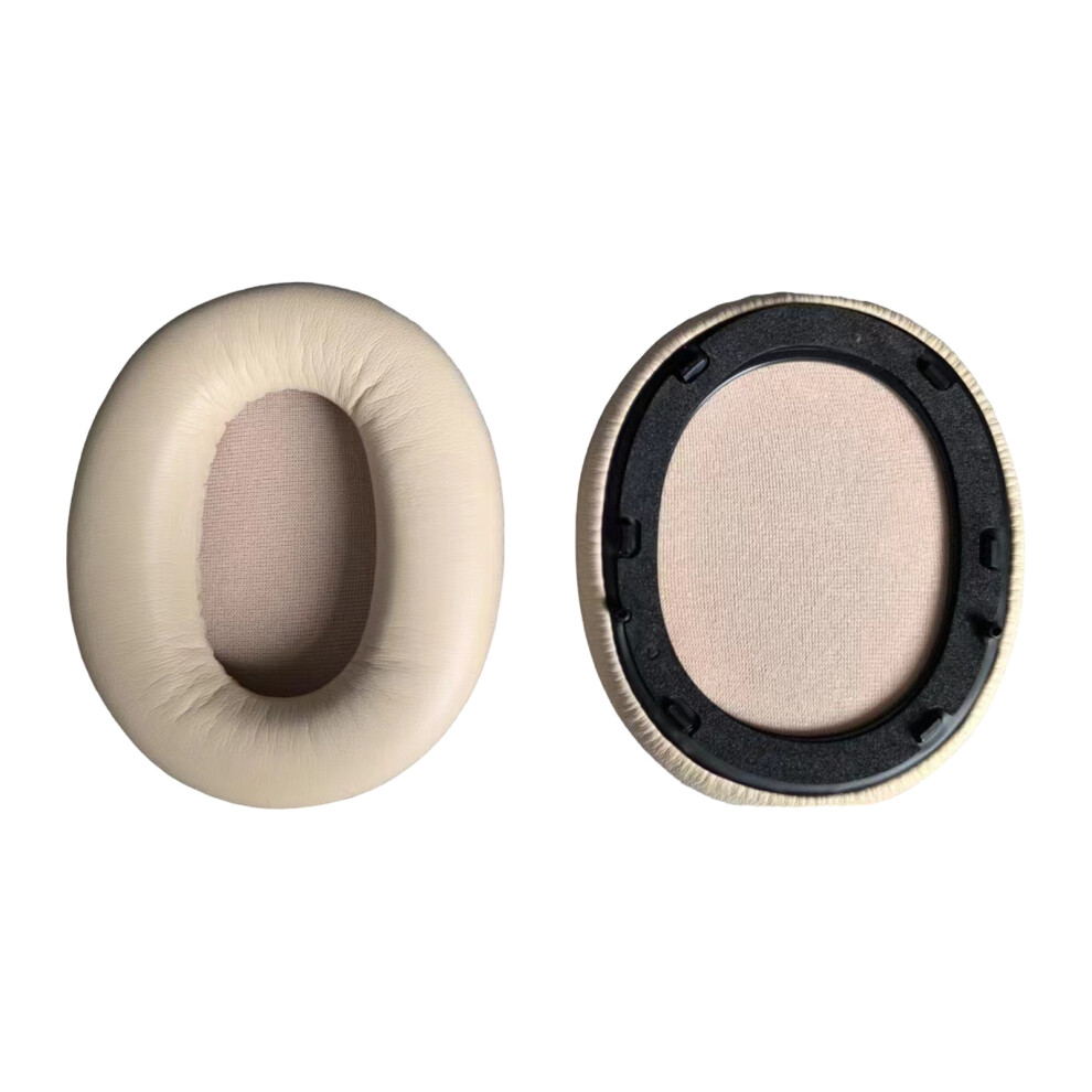 1Pair Earpads Protein Leather Ear Pad Ear Apricot Headphone Cover 7730001230801