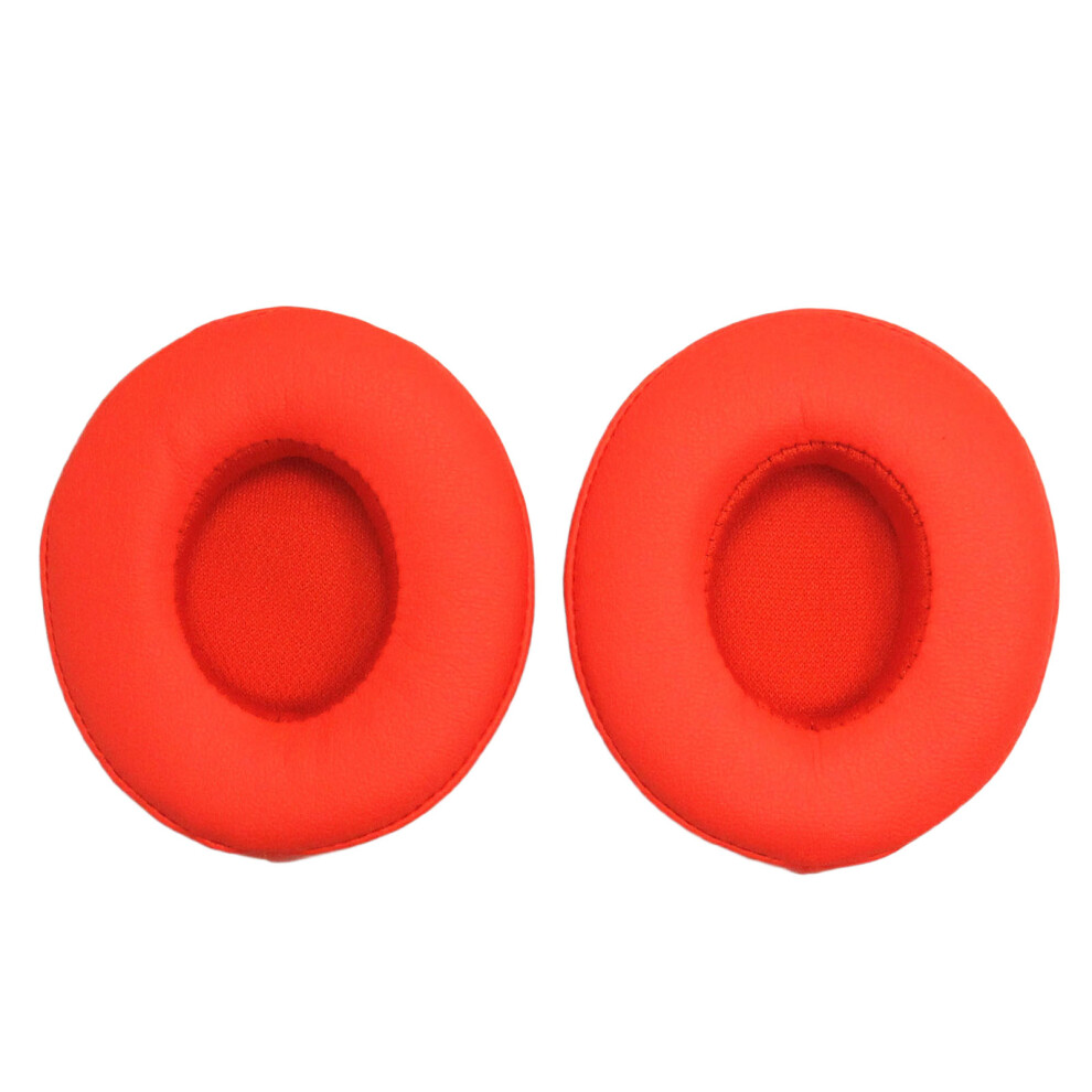 1Pair Earpads Protein Leather Ear Pad Ear Red 7730001231068