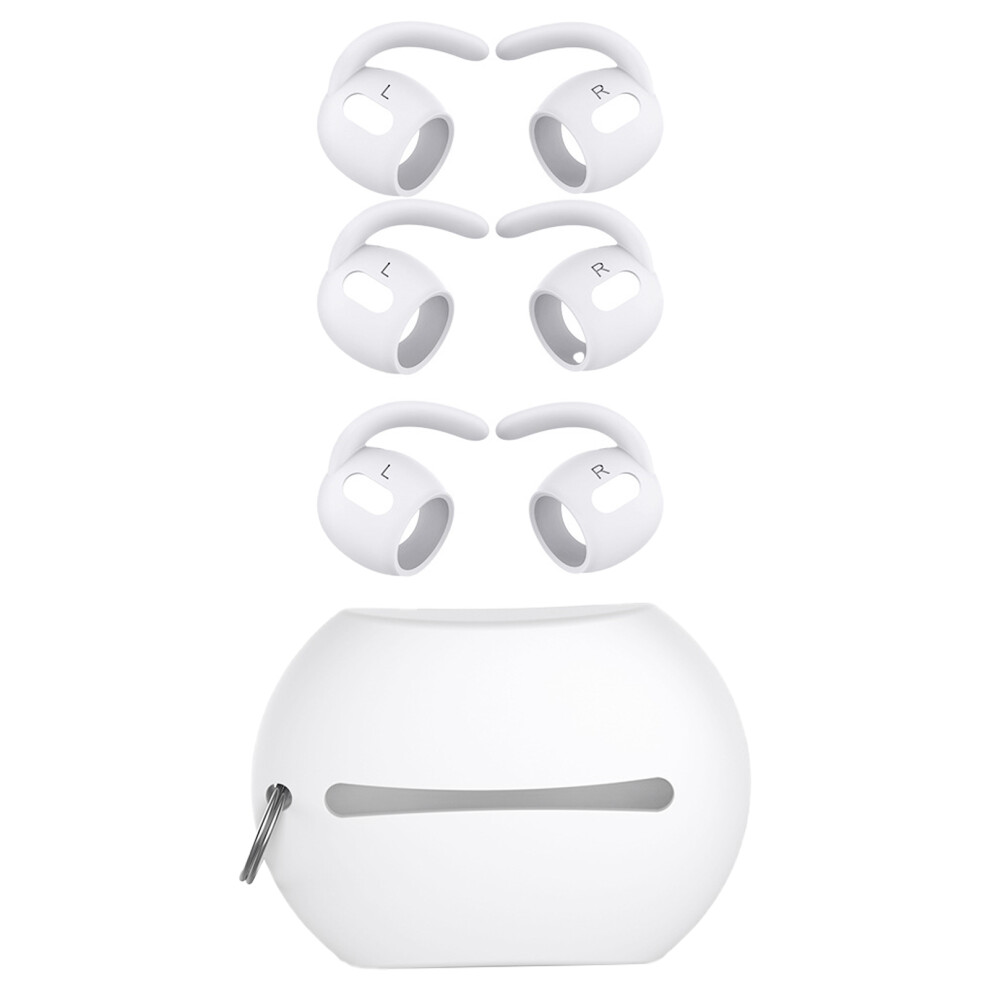 3Pair Ear Pad For 2 Earphones Silicone White 7730001231341