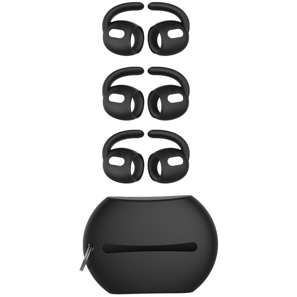 3Pair Ear Pad For 2 Earphones Silicone Black 7730001231334