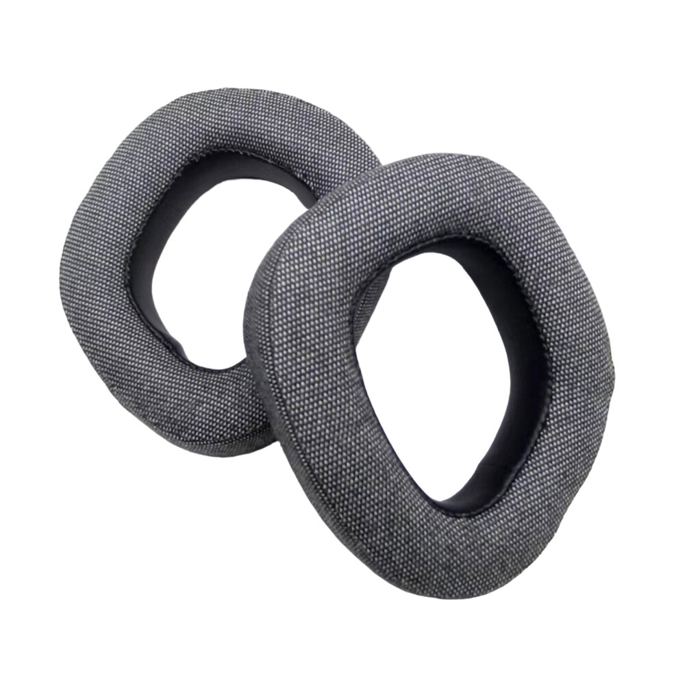 1Pair Earpads Replace Linen Earpads Ear Gray 7730001232379