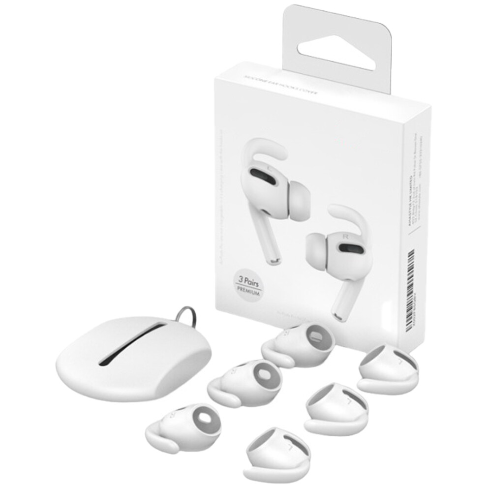 3Pair Ear Hook For 1 Earphones Silicone White 7730001231310