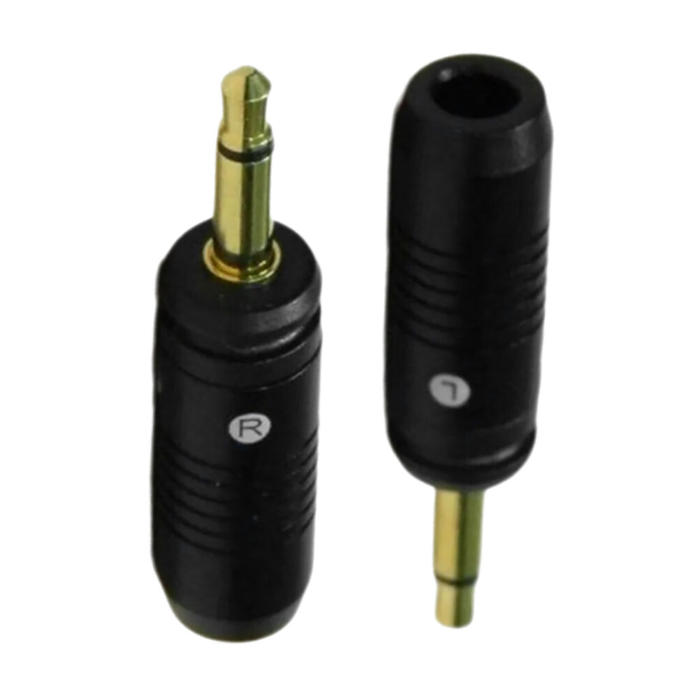 3.5Mm Stereo Headphone Male Plug Adapter Music Black 7730001233024