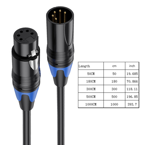 5Pin to DMX512 Connection Cable Wire Male  180cm 2