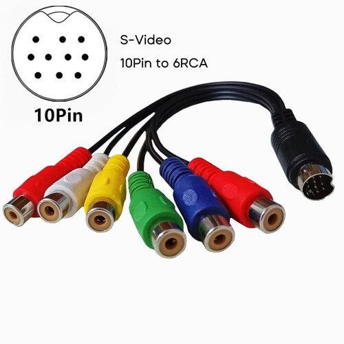 10 Pin and Video DIN Cable S-Video 1