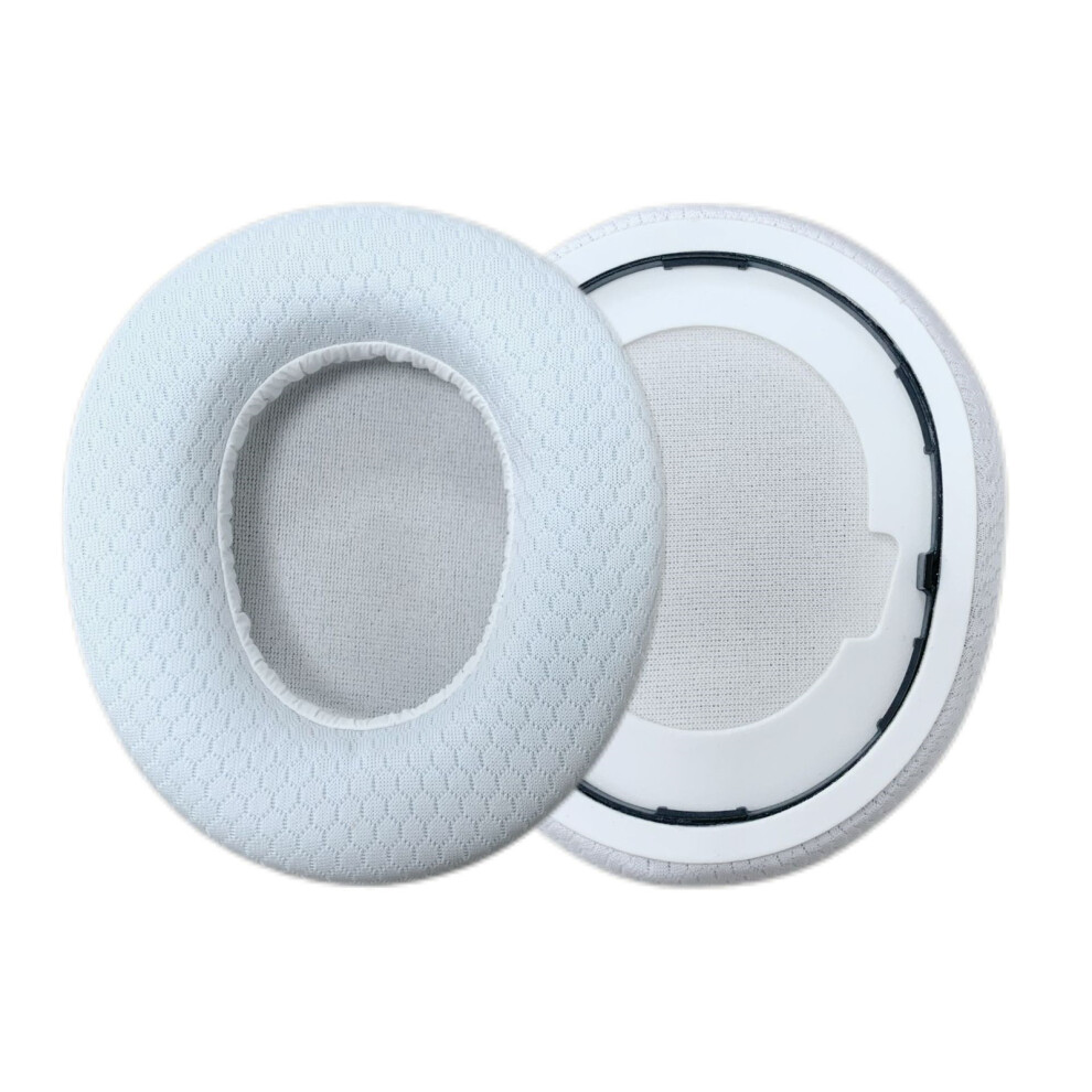 1Pair Earpads Protein Leather Meshes Fabric Ear Netcloth White 7730021275011