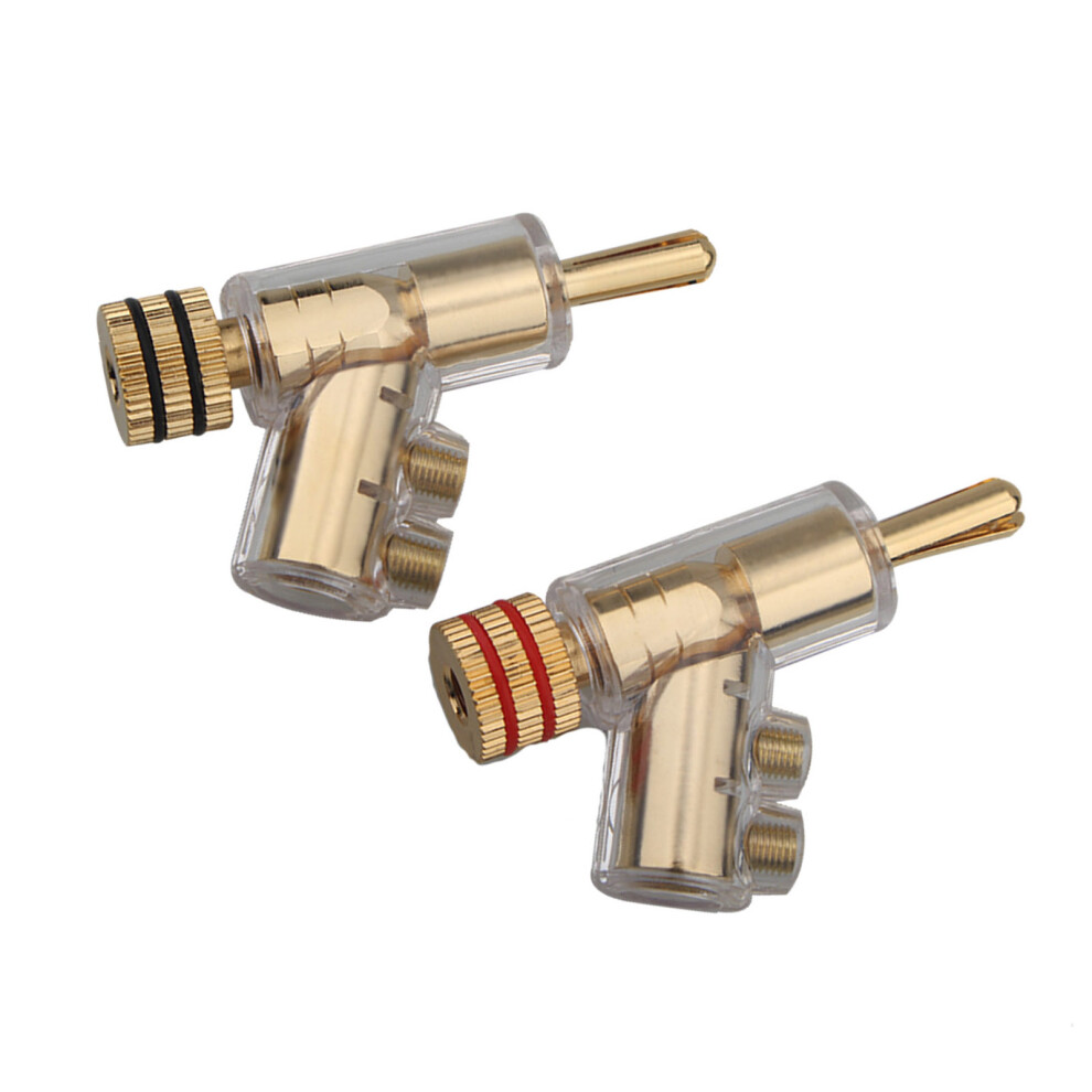 Metal Banana Plugs Loudspeaker Connectors Lockable Banana Plated 7709992218068
