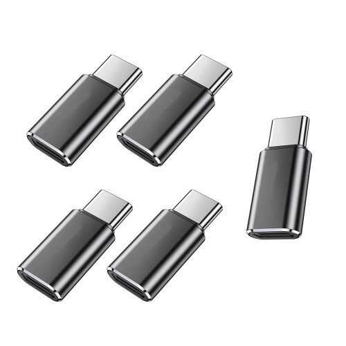 5Pcs Lighting to USB C Adapter Aluminum