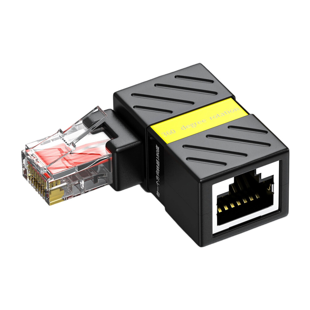 Right Angled Rj45 Ethernet Adapters Compatible For Male To Male 7709992218983
