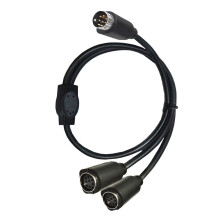 Din 8-Pin Splitter Y Adapter Cable Din