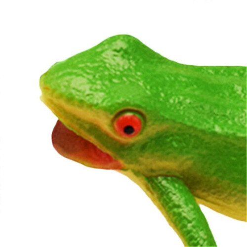 Realistic Frog with Lifelike Call Squeeze Water Spray Interactive Vivid Funny Simulation Frog Animal Model Green 1