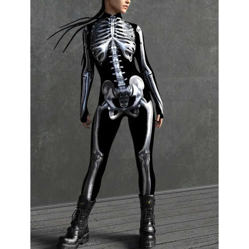 (XL) Traje de esqueleto, Body de esqueleto 1