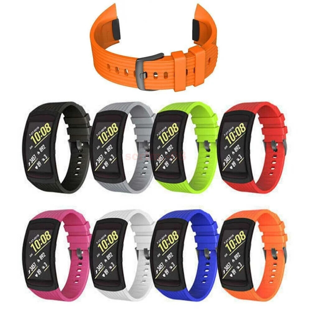 (Green, S) For Samsung Gear Fit 2 Silicone Fitness Replacement Band WristBand Strap-image-OPC-PHXHM7C-NEW