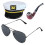 Airline Pilot Captain Hat Cosplay Costume Accessories Sailor Hat Captain Props 6
