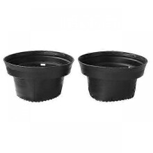 (Black) 2Pcs 6.5 Inch Car Speaker Waterproof Cover Silicone Sound and Heat Insulation Gasket Cover Car Accessories