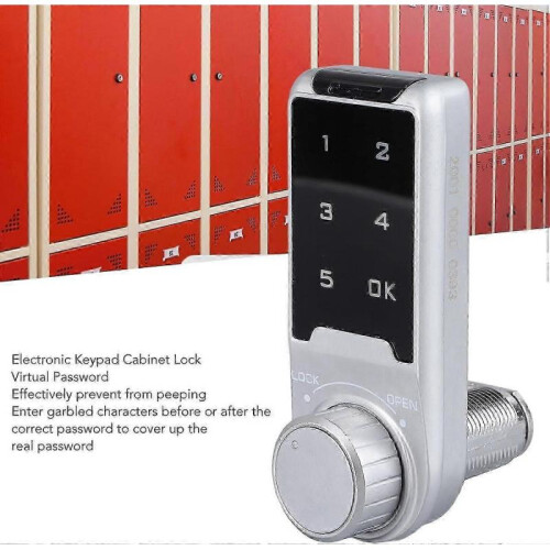 Digital Code Security Lock - Electronic Touch Keypad Deadbolt Lock - Security Code Lock with Virtual Password for Protection 1