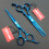 6,0 inch professionele haarknipschaar set met scheermes (blauw) 5