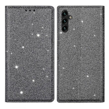 (Style A) Magnetic Phone Case with Glittery PU Leather and TPU Card Holder for a Certain Brand Galaxy A35 5G