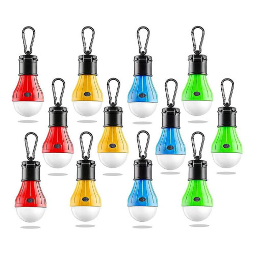 12 Pcs Cam Bulb Portabd Cam Tent with Clip Hook,for Backpac,cam