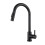 Touch Pull Out Kitchen Mixer Taps with DoubleFunction Single Handle Black & Gold 3